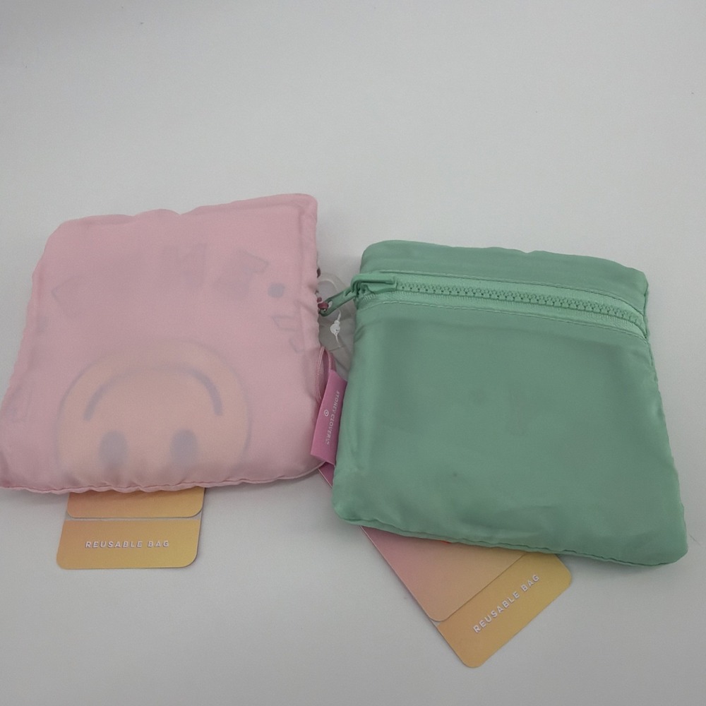 Set of 2 Stoney Clover Reusable Bags Daisy and Pink Green New